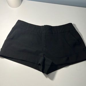 Black low waist shorts